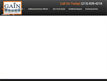 Tablet Screenshot of gainins.com